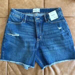 Abercrombie Kids Distressed Blue Jean Shorts